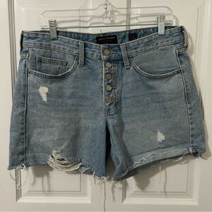 Lucky Brand Women's Blue Denim Shorts Boyfriend Fit Size 8
